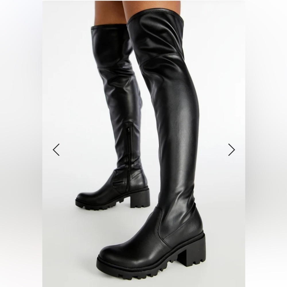 Black Over-the-Knee Women's Boots